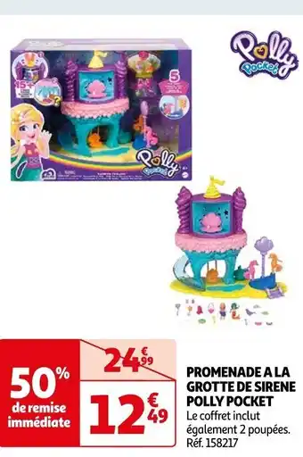 Auchan PROMENADE A LA GROTTE DE SIRENE POLLY POCKET offre