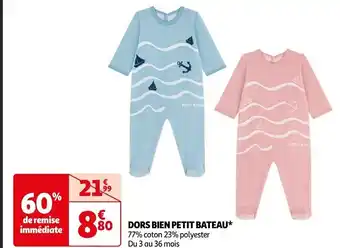Auchan DORS BIEN PETIT BATEAU offre
