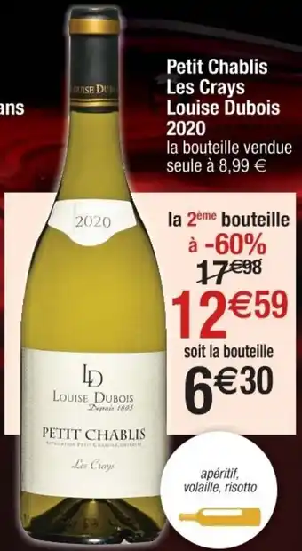 Petit chablis les crays louise dubois 2020
