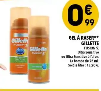 Gel à raser gillette