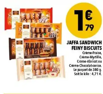 Supeco Jaffa sandwich feiny biscuits offre