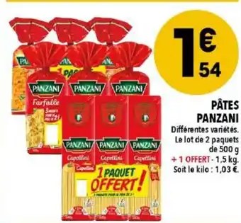 Supeco Pâtes panzani offre