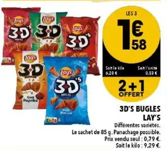 Supeco 3D's bugles lay's offre