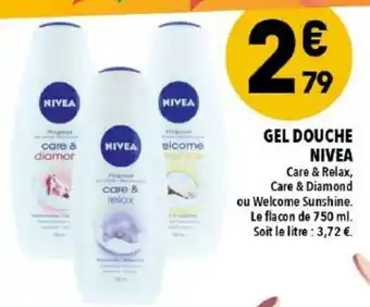 Supeco Gel douche nivea offre