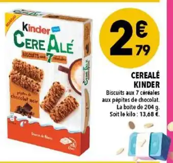 Supeco Cerealé kinder offre