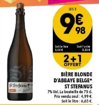 Bière blonde d'abbaye belge