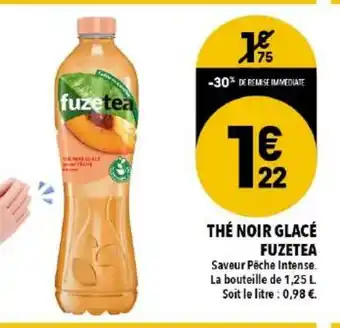 Supeco Thé noir glacé fuzetea offre
