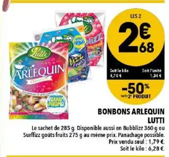 Supeco Bonbons arlequin lutti offre