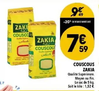 Supeco Couscous zakia offre