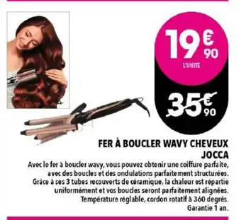 Fer Ă boucler wavy cheveux jocca