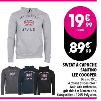 Sweat à capuche santino lee cooper