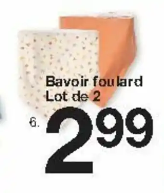 Zeeman Bavoir foulard lot de 2 offre