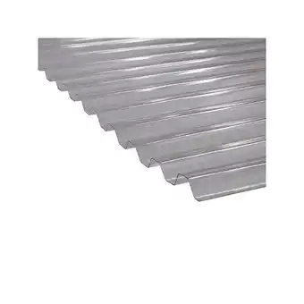 Brico Cash Plaque pvc transparente et nervurée (greca) transparent, l : - 109cm, l : - 3m offre