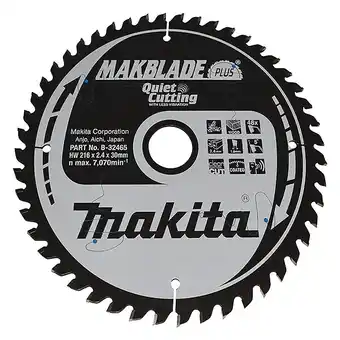 Brico Cash Lame de scie makita b-32465 216 x 30 48 dents offre