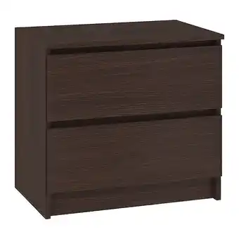 Bricomarché Skandi - table de chevet contemporain chambre 60x55x40 cm - 2 tiroirs larges - design moderne&robuste - table d'appoint - wen offre