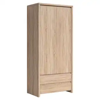 Armoire 2 portes 2 tiroirs soren bois