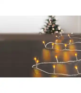 Bricorama Guirlande lumineuse extérieur 50 mètres 500 led blanc chaud 8 jeux de lumière offre