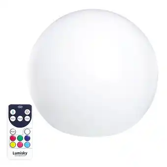 Bricorama Boule lumineuse sans fil flottante led bobby c50 multicolore polyéthylène d50cm offre