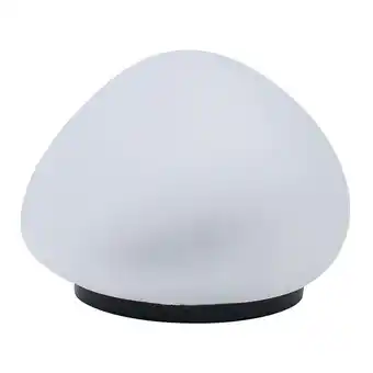 Bricorama Lampe solaire décorative galet solenzara transparent verre d16cm offre