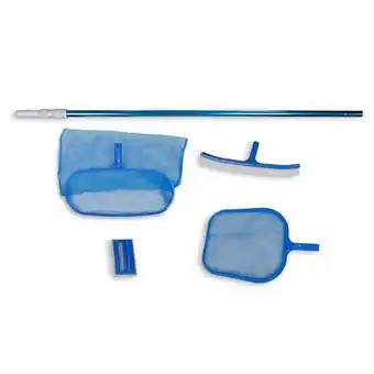 Bricorama Kit entretien piscine avec manche téléscopique et brosse - bleu offre