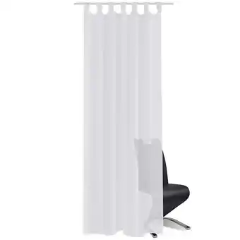 Bricorama Rideau transparent blanc 140 x 175 cm 2 pcs - blanc offre