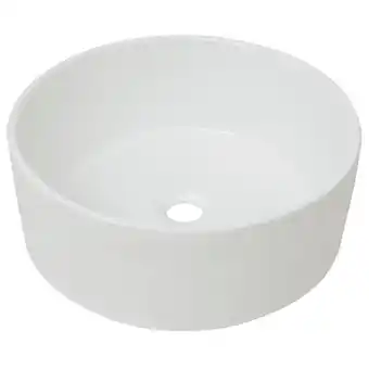 Bricorama Lavabo ronde céramique blanc 40 x 15 cm - blanc offre