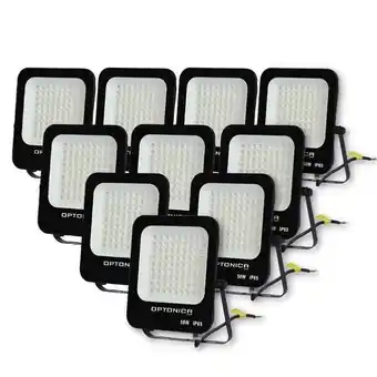 Projecteur led extérieur smd 50w ip65 noir (pack de 10) - blanc froid 6000k - 8000k - silamp