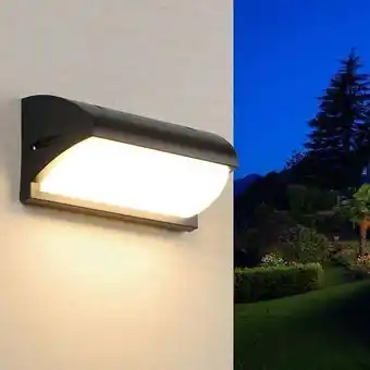 Bricorama Applique murale led 30w noire ip65 - blanc chaud 2300k - 3500k - silamp offre