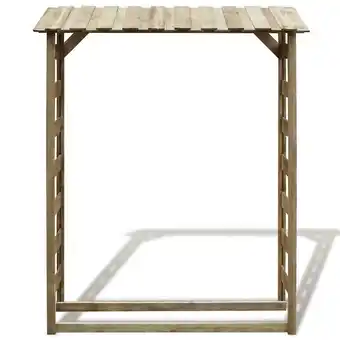 Bricorama Abri de stockage du bois de chauffage 150x44x176 cm pin imprégné - brun offre