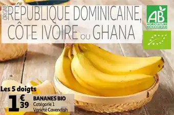 Auchan Bananes Bio offre