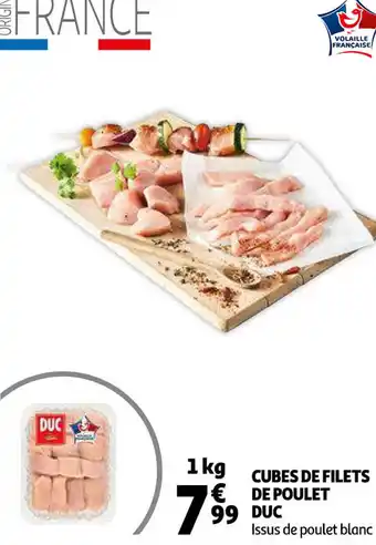 Auchan Cubes De Filets De Poulet Duc offre