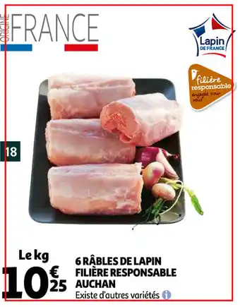 Auchan 6 Râbles De Lapin Filière Responsable Auchan offre