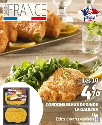 Auchan Cordons Bleus De Dinde Le Gaulois offre