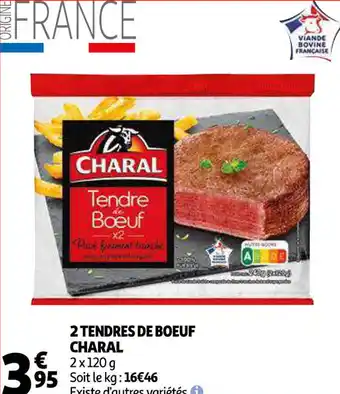 Auchan 2 Tendres De Bœuf Charal offre
