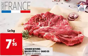 Auchan Viande Bovine : Basse Côte Sans Os offre