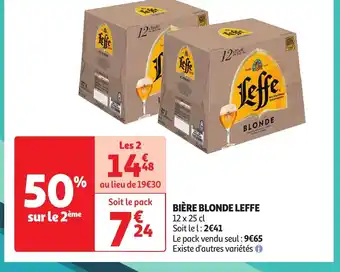 Auchan BIÈRE BLONDE LEFFE offre