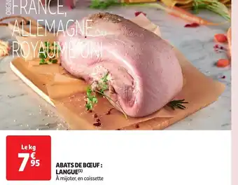 Auchan ABATS DE BOEUF: LANGUE offre