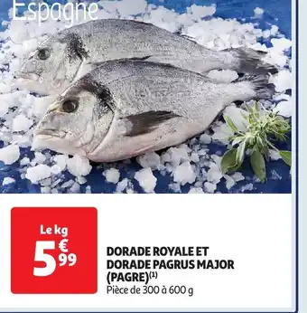 Auchan DORADE ROYALE ET DORADE PAGRUS MAJOR PAGRE offre