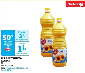 Auchan HUILE DE TOURNESOL offre