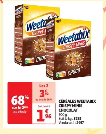 CÉRÉALES WEETABIX CRISPY MINIS CHOCOLAT