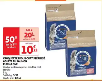 Auchan CROQUETTES POUR CHAT STÉRILISÉ offre