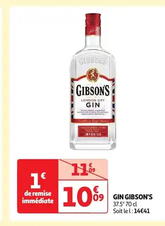 Auchan GIN GIBSON'S offre