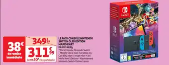Auchan LE PACK CONSOLE NINTENDO SWITCH OLED EDITION MARIO KART offre