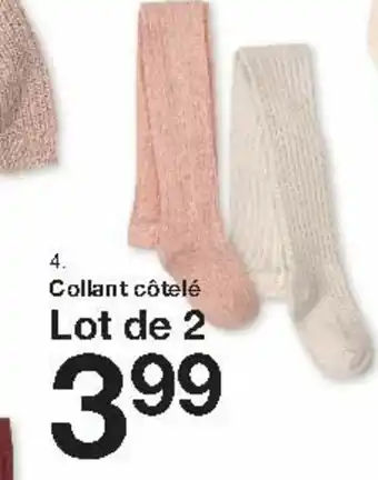 Zeeman Collant côtelé lot de 2 offre