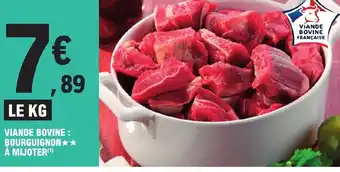 E.Leclerc VIANDE BOVINE: BOURGUIGNON À MIJOTER offre