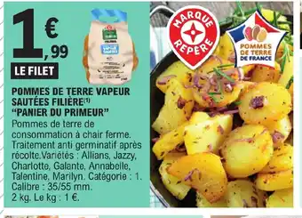 E.Leclerc POMMES DE TERRE VAPEUR SAUTÉES FILIÈRE offre
