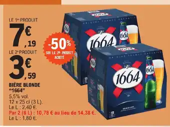 E.Leclerc BIÈRE BLONDE offre