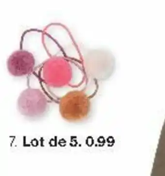 Élastique avec pompon
