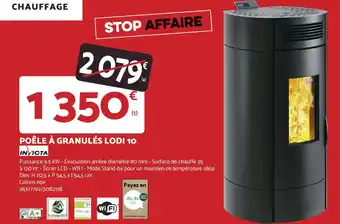 Bricomarché POÊLE À GRANULÉS LODI 10 offre
