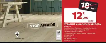 STRATIFIÉ 8 MM CHÊNE CARLOTTA